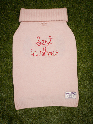 "best in show" Dog Sweater LINGUA FRANCA NYC