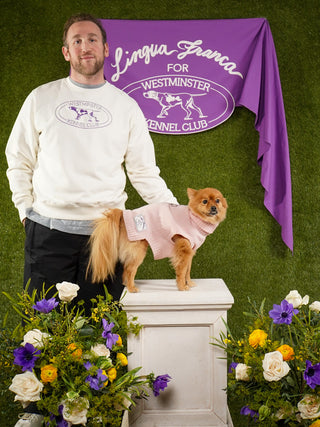 Custom Puppy Love WKC Dog Sweater Wool LINGUA FRANCA NYC