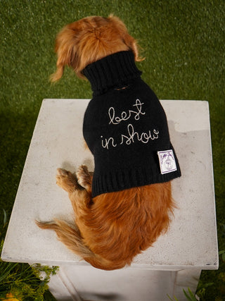 "best in show" Dog Sweater LINGUA FRANCA NYC