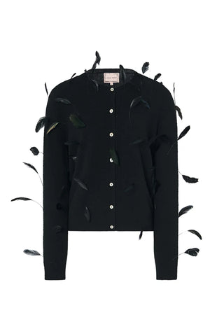 Elton Cardigan RTW LINGUA FRANCA NYC Black XS