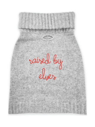 “raised by elves” Wool Dog Sweater