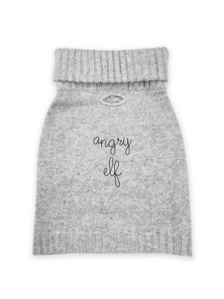 “angry elf” Wool Dog Sweater