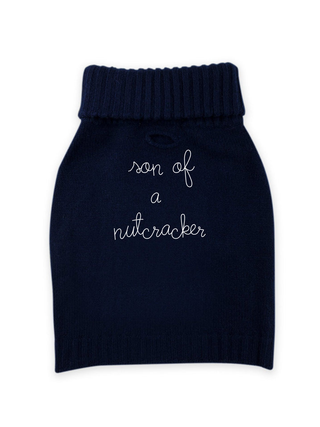 “son of a nutcracker” Wool Dog Sweater