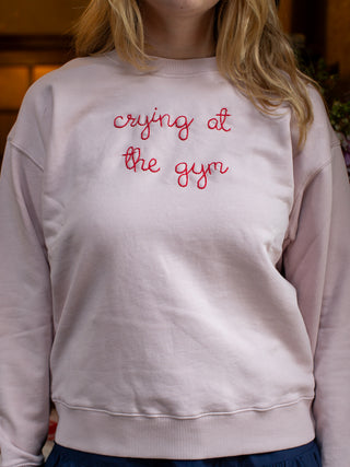 "crying at the gym" Women's Sweatshirt Sweatshirt Dubow   