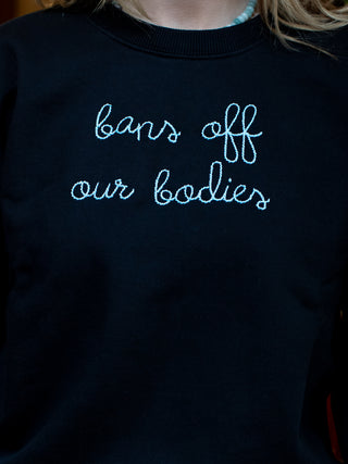 "bans off our bodies" Women's Sweatshirt Sweatshirt Dubow Black XS 