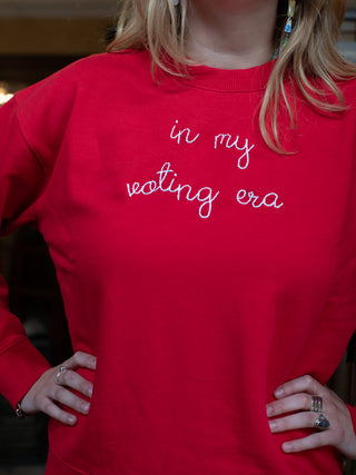 "in my voting era" Women's Sweatshirt Sweatshirt Dubow XS Red 