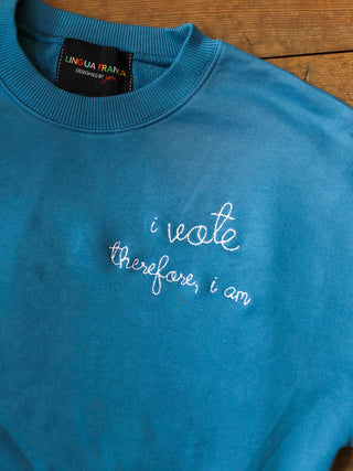 "i vote therefore i am" Women's Sweatshirt Sweatshirt Ecovest   