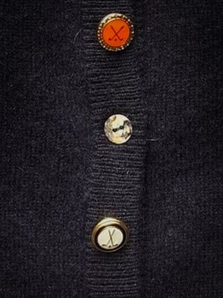 Women's 100% Cashmere Golf Cardigan