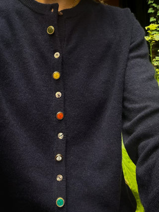 Women's 100% Cashmere Golf Cardigan