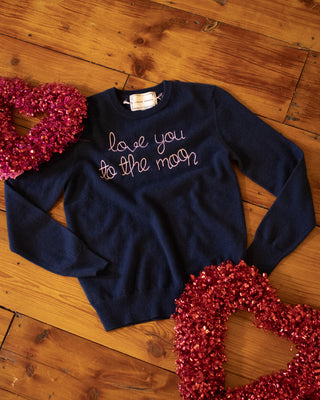 "love you to the moon and back" Crewneck  Lingua Franca   