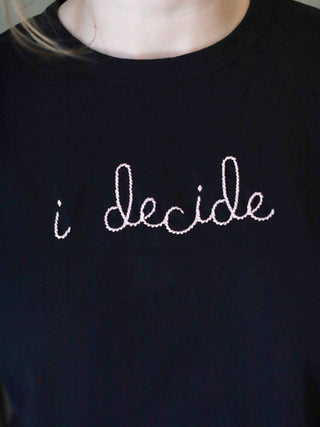 "i decide" T-Shirt  Lingua Franca NYC   