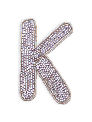 Beaded Letter Patches  Lingua Franca NYC OS K 