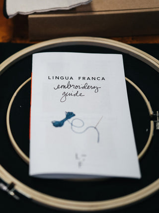 LF Home Embroidery Kit Embroidery Class Lingua Franca NYC   