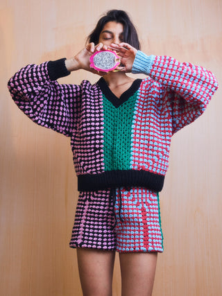 Simko Crochet Shorts  Lingua Franca NYC   