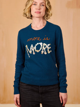 "More is More" 100% Cashmere Crewneck Sweater