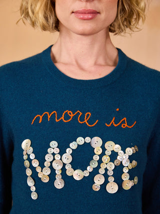 "More is More" 100% Cashmere Crewneck Sweater