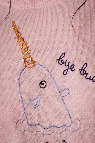 “bye buddy! i hope you find your dad!” Cashmere Crewneck