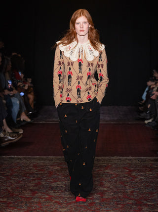 Bowery Boy Jacquard Crewneck RTW LINGUA FRANCA NYC