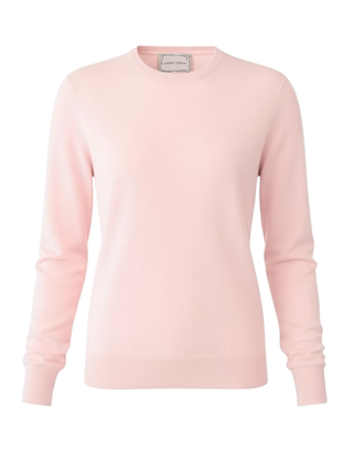Custom Womens Crewneck Cashmere Core LINGUA FRANCA NYC