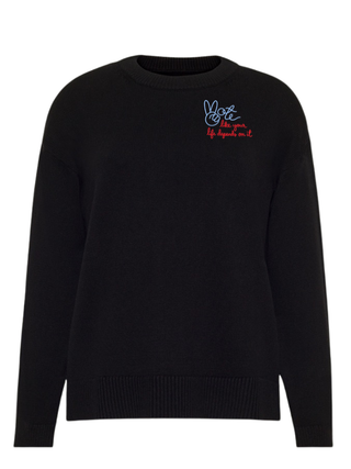 "vote like your life depends on it" with Peace Sign Maxine Sweater