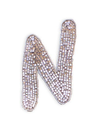 Beaded Letter Patches  Lingua Franca NYC OS N 