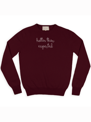 “hotter than expected” Women's Crewneck