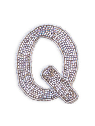 Beaded Letter Patches  Lingua Franca NYC OS Q 