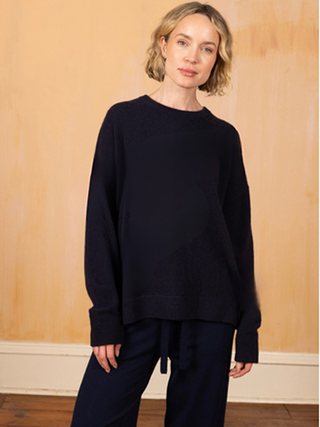 Women's Oversized 100% Cashmere Crewneck Sweater