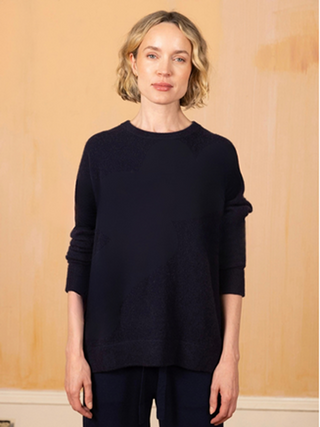 Women's Oversized 100% Cashmere Crewneck Sweater