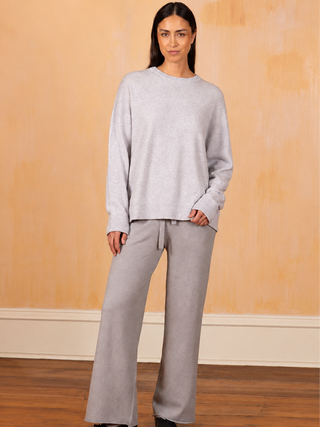 Women's Oversized 100% Cashmere Crewneck Sweater
