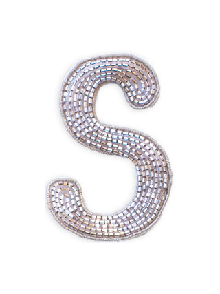 Beaded Letter Patches  Lingua Franca NYC OS S 