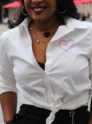 Custom Button Down Shirt Womens Lingua Franca NYC   