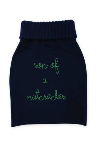“son of a nutcracker” Wool Dog Sweater
