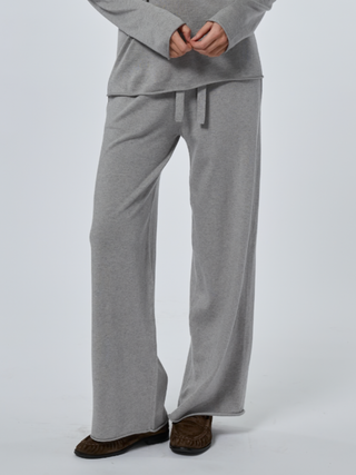 Sans Stitching Silk Cashmere Pant Silk Cashmere Core LINGUA FRANCA NYC Smoke