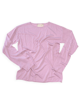 Silk Cashmere Pullover Silk Cashmere Lingua Franca NYC Lilac XS 