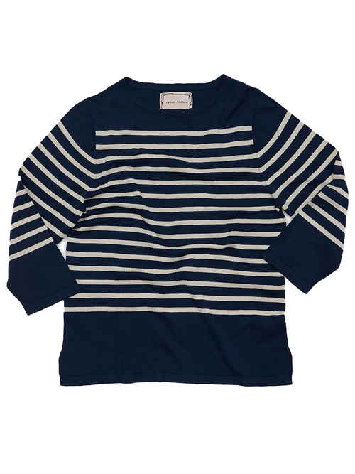 Custom Striped Boatneck – Lingua Franca NYC