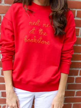 "meet me at the bookstore" Womens Sweatshirt Sweatshirt Ecovest   