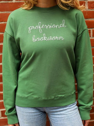 "professional bookworm" Womens Sweatshirt Sweatshirt Ecovest   