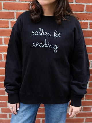 "rather be reading" Womens Sweatshirt Sweatshirt Ecovest   