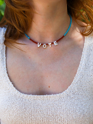 VOTE necklace jewelry Brinker & Eliza   