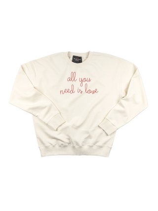 "all you need is love" Women's Sweatshirt Sweatshirt Ecovest Cream XS