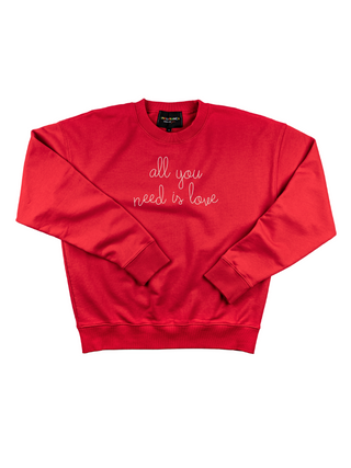 "all you need is love" Women's Sweatshirt Sweatshirt Ecovest Red XS