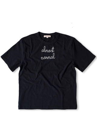 "almost normal" T-Shirt  Lingua Franca NYC Black XS 