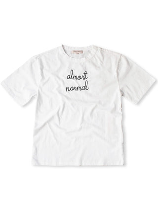 "almost normal" T-Shirt  Lingua Franca NYC White XS 