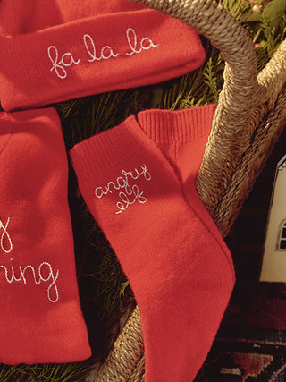 "angry elf" Custom Cashmere Socks