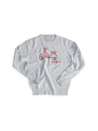 Arrivederci Crewneck Sweater Lingua Franca NYC Smoke XS 