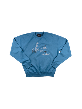 Arrivederci Women's Sweatshirt Sweatshirt Ecovest Vintage Blue XS 