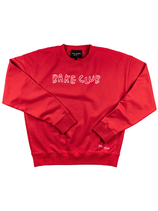 "bake club" Men's Sweatshirt Sweatshirt Ecovest Red S 