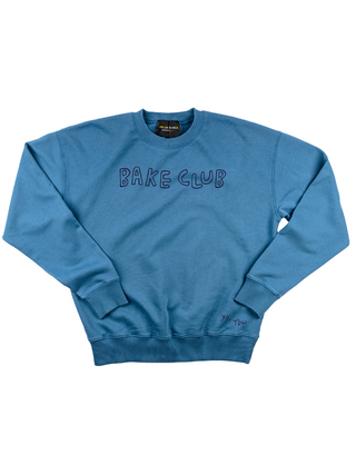 "bake club" Women's Sweatshirt Sweatshirt Ecovest Vintage Blue XS 