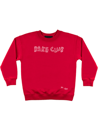 "bake club" Kids' Sweatshirt Sweatshirt Ecovest Red 2T 